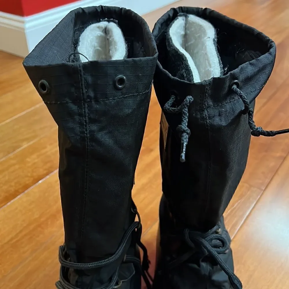 Sorel‎ Snowlion Winter Insulated Black Boots Women’s Size US 7